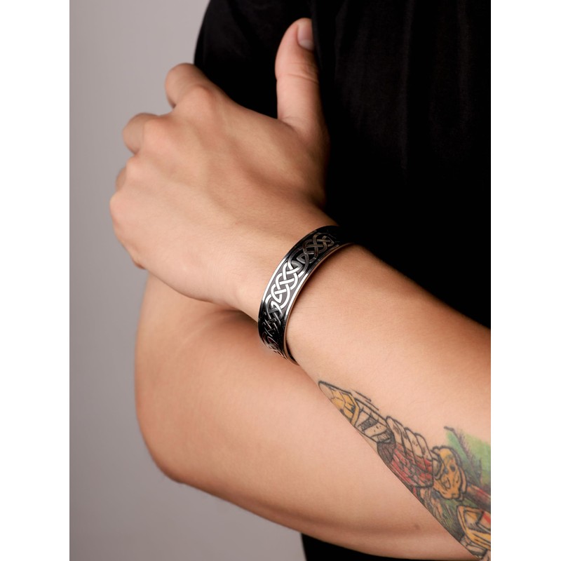 HAQUIL Irish Celtic Knots Pulsera para hombres y mujeres, regalo