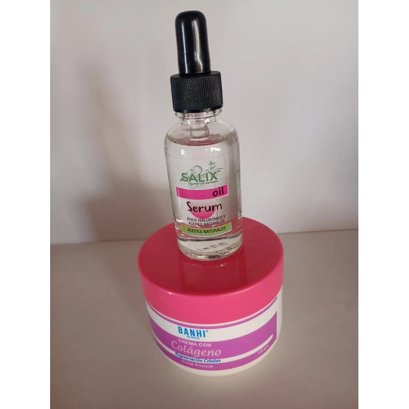 Crema Colágeno Ácido Hialurónico Kit Antiedad Madura Día Noche