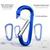 sprookber 5" Heavy Duty Aluminum Carabiners, Large D-Ring Clips, Spring