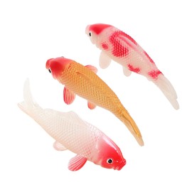 Gatuida 3pcs Lifelike Goldfish Ornaments Realistic Floating Koi Fish for Aquarium Decoration Durable Plastic Models for Fish Tanks Home and Office Decor Easy Maintenance