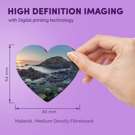 1 x Heart MDF Magnets - Giant's Causeway Northern Ireland 45147
