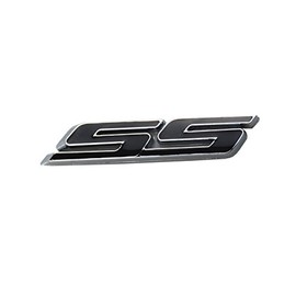 Aimoll 2pcs SS Emblems ABS Sticker 3D Logo for Impala Cobalt Camaro 2010 2011 2012 2013 2014 2015 2016 2017. (Chrome Black)