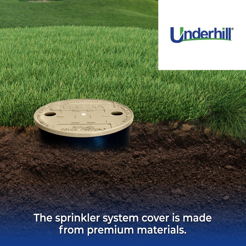 Underhill Sprinkler Valve Round Box Lid, VersaLid 10 Inch Universal