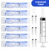 DONQL Syringe 20 ml 6 Packs with Cap Plastic Syringe