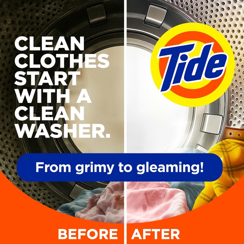 Washing Machine Cleaner by Tide, Washer Machine Cleaner with Oxi