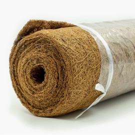 Coco Liner Roll, Yarrdfir 24x80 inch Natural Coconut Liners for Planter Flower Basket, Reptile Carpet, Natural Coconut Fiber mat, Garden Decoration, Animal pet pad