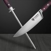 LEVINCHY 10 inch Honing Steel with Pakkawood Handle, Knife Sharpener