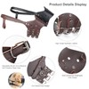 PETCUTE Leather Dog Muzzle Anti-barking Dog Muzzle for Large Medium