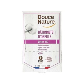Dusnatur Organic Cotton Swabs 200% 100% x 5 / 두스나뚜르 유기농 순면 100% 면봉 200개입 x5개