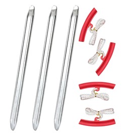 MAEXUS Tyre Mount Lever, 3 Tyre Changer Levers, Chrome Vanadium Steel Tyre Mounting Iron with 4 Rim Protectors, Tyre Fitting Tool for Motorcycle, Bicycle, Car, Tyre Changing (12 Inch / 30 cm)