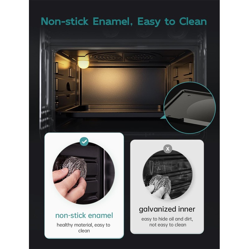 Neretva [21 QT& 6-in-1] Toaster Oven & Air Fryer, Compact