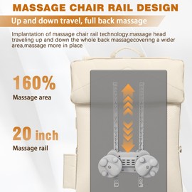 Shiatsu Back Massager for Chair with Heat and Vibration