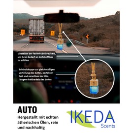 Auto Duft Lufterfrischer | Duftbaum Auto Aufhänger Diffusor | Autoduft gegen Gerüche Duftspender | Lang anhaltende Autozubehör Innenraum Geschenke für Männer Frauen (Coffee)