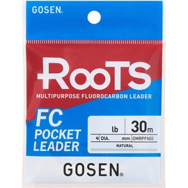 GOSEN Roots FC Pocket Leader Fluorocarbon Line 30m – Natural Clear Fishing Leader