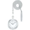 Seiko Pocket Watch, Silver, Arabic numerals
