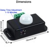 Greluma Motion Sensor Switch, 12V/24V PIR Sensor LED Switch Controller