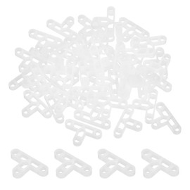 sourcing map 300Pcs Wall Floor Tile Plastic T-Shape Spacers Tiling Tools 2mm 5/16" Tile Spacers for Ceramic Tile Installation, White