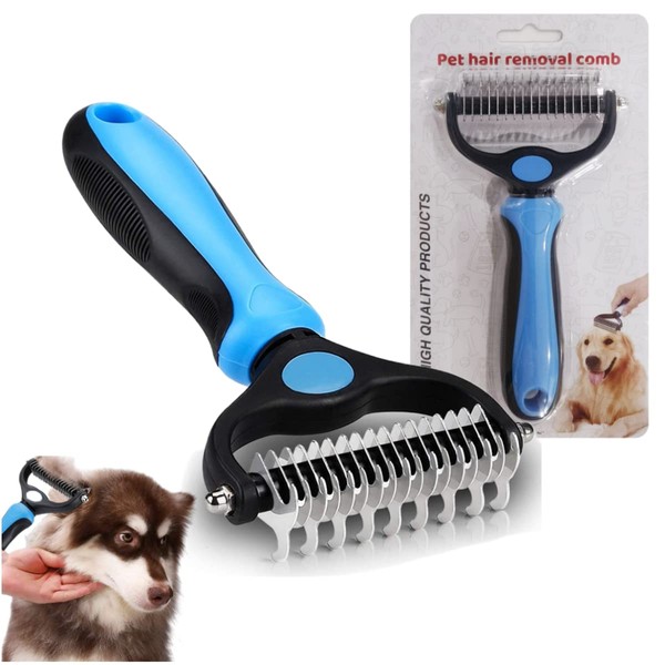 2 In 1 Pet Grooming Tool Dematting Comb for Dogs