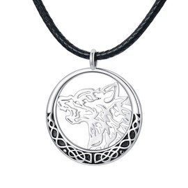 Shusukue Unisex S925 Sterling Silver Necklace Women's Necklace Men's Necklace Pendant Necklace Women/Men's Necklace Gift, Gothic Necklace Crystal Necklace Jewellery, Sterling Silver