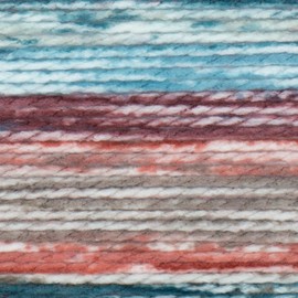 Lion Brand Yarn Mandala Impressions, Multicolor Yarn for Knitting, Crochet and Crafting, Patchwork, 1 Pack