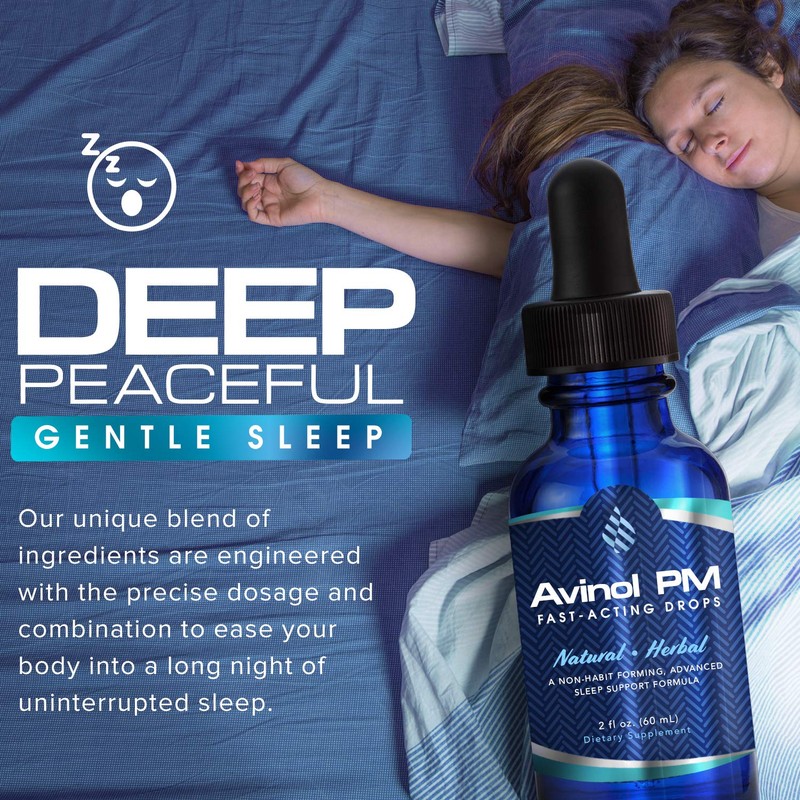 Avinol PM Sleep Drops - Extra Strength Natural Sleep Aids