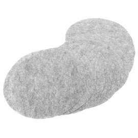 Alvinlite Crockery Divider Pads, Round Felt Pan Protectors, Pack of 24 Pan Protectors, Stacking Protection, Grey Felt Pot Protectors for Dishes, Kitchen, Pans, Pots and Bowls (Three Sizes) (Grey2)