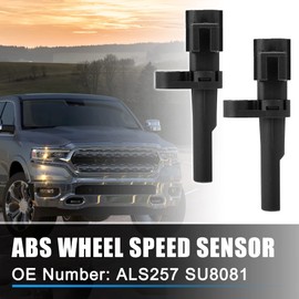 X AUTOHAUX 2PCS ABS Wheel Speed Sensor Brake Sensor Rear Left or Right Location Fit for Ram 1500 2011-2012 for Dodge for Ram 1500 2007-2010 Replaces ALS257 SU8081 56028668AA 56028668AB
