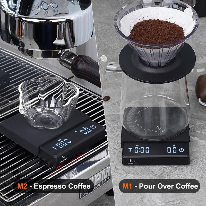 MUVNA 0.1g High Precision Digital Mini Coffee Scale, 0.3g to