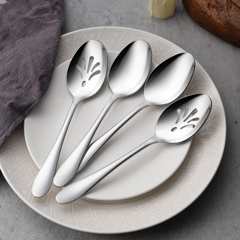 E-far 4-Piece Serving Set - Includes 2 Spoons and 2