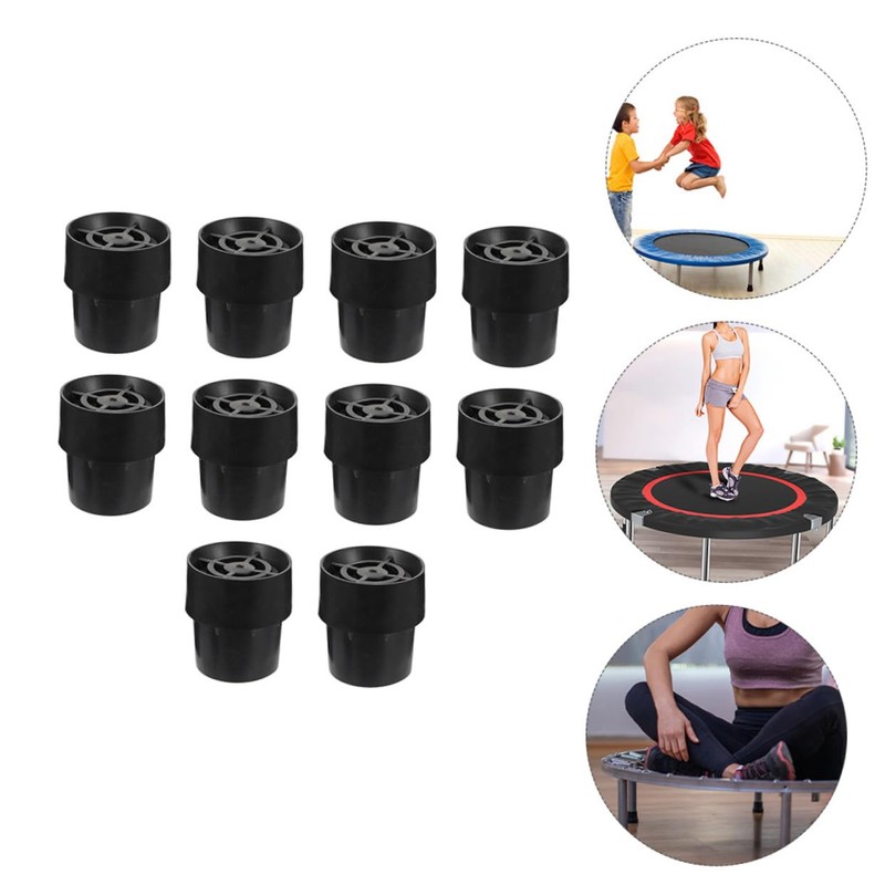 NOLITOY 10pcs Trampoline Leg Caps Replacement Anti-Slip Trampoline Pad for