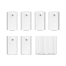 Universal Frame Hanger, Jumbo, 6 Plastic Picture Hangers, 16 Large Removable Adhesive Strips, Damage Free Picture Hanging Hooks Heavy Duty, No Nails Picture Hooks