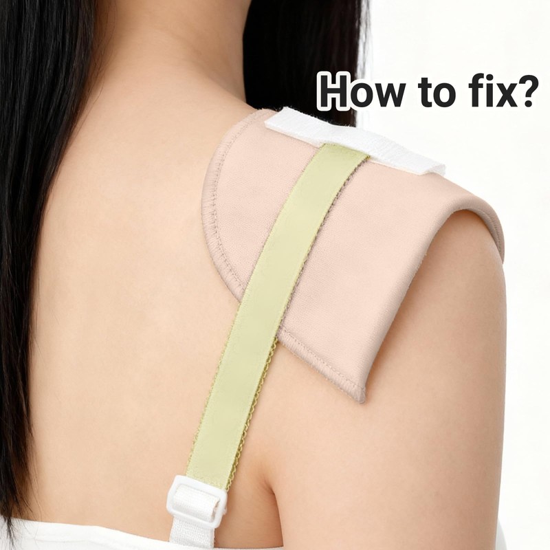 2 Pairs Set-in Shoulder Pads, 1.5cm Thickening Foam Shoulder Pads