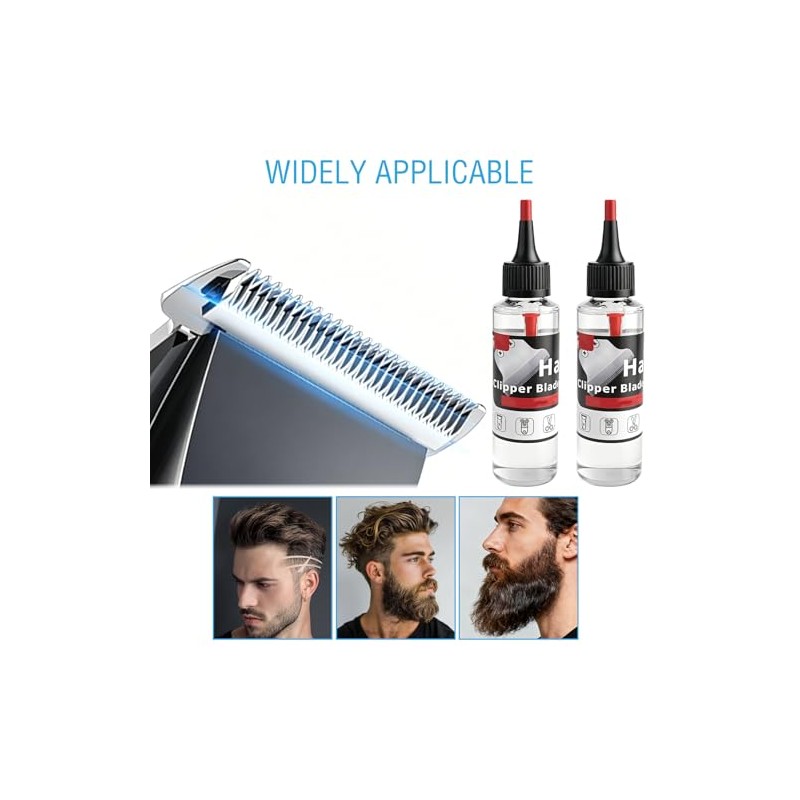 2 Pcs 60 ML Hair Clipper Oil, Shaver Lubricating Oil