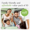 VIVAGO Bamboo Toothbrushes 10 Pack – Natural Toothbrushes, Plant-Based Soft