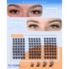 Natural Lash Clusters Wispy Cluster Eyelash Extensions 10-16MM CD Curl
