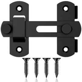 Gate Latch for Wooden Fence Heavy Duty, Barn Door Lock Stainless Steel,Children Pets Outsiders from Entering and Exiting