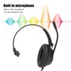 Telephone Headset Noise Cancelling Clear Chat USB Plug Computer Headphone