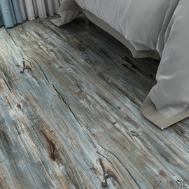 JZ·HOME Peel and Stick Floor Tile, Vinyl Floor Coverings Wood Plank Grain Look Flooring Self Adhesive Waterproof Easy to Install for Update Office Any Room DIY 6''x36'' (10 PCS) 14.5 Sq.ft