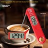 AIXXCUVQ Thermometer for Food with Foldable Probe and Backlight Screen