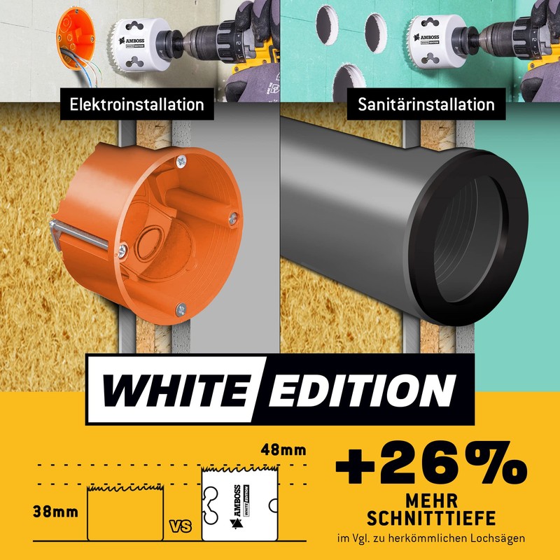Hole Saw 83 mm - Anvil Bi-Metal (including Hexagonal Standard