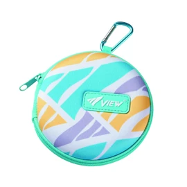 View VA1304 GR Swimming Goggles Case with Carabiner for Swimming, Goggle Protection, Ventilation Holes, Protective Case, Underwater Glasses Case, Small Case, Green