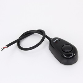 phil trade® E18 Locking Switch 12 V Black On/Off Button with LED Display Red Green