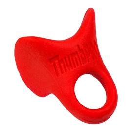 ThumbPRO Baseball Thumb Guard - Batting Aid & Grip Enhancer - Reduces Sting, Improves Swing - for Baseball & Softball - All Levels, Left/Right Hand - 3 Sizes:_Rally Red_Medium