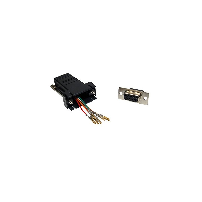 kenable RJ45 Female Socket to 9 pin Serial DB9 Socket