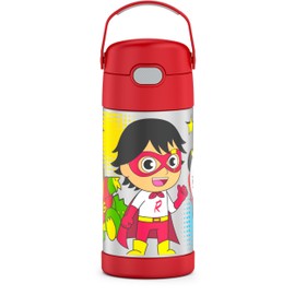 THERMOS FUNTAINER - Botella de acero inoxidable con aislamiento al vacío para niños, 12 onzas, Ryan's World