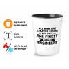 Luxe Gifting Mechanical Engineer Shot Glass 1.5oz -Men Equal The