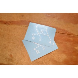 None Made For Early VW Bug Bus Type 3 Ghia Shift Pattern Decal Beetle Ashtray Dash