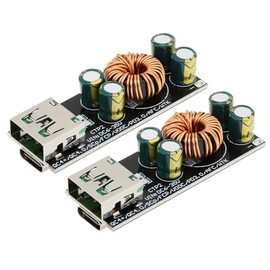 2 unidades de 60 W 6-35 V CC a USB tipo C PD 3.0 QC4.0 tipo A QC3.0 carga rpida 12 V 24 V mdulo reductor, adaptador de carga rpida para telfono...    