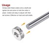 sourcing map 4pcs Shaft Collar 12mm Bore Aluminum Alloy Set