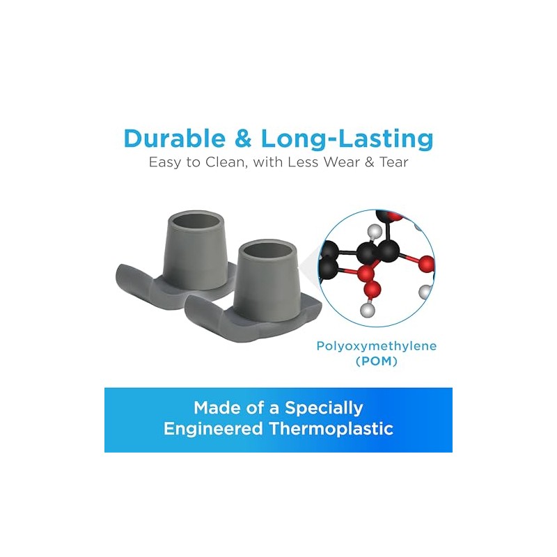 NOVA Medical Products Walker Glide Skis, Universal Fit, One Pair,